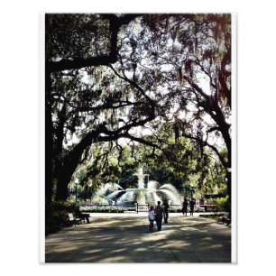 Sonntag im Forsyth Park, Savannah Fotodruck