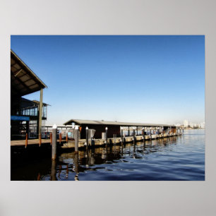Sonntag im Hafen Perth, Australien Poster