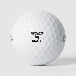 SONNTAG MIT ZIEGEN UND JESUS GOLFBALL