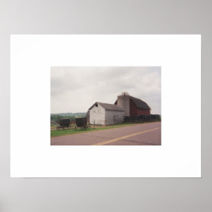 Sonntag Morgen amische Ansammlung Poster