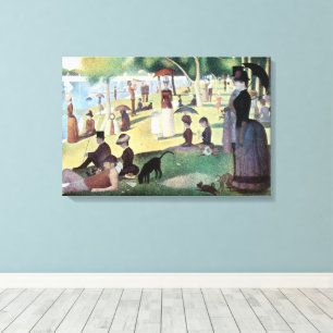 Sonntag Nachmittag Insel La Grande Jatte by Seurat Leinwanddruck