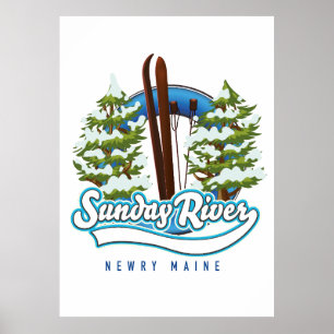 Sonntag-Newry-Maine-Skigame Poster