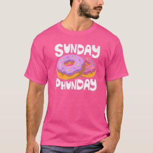 Sonntag Phunday Donut Mädchen Frauen Doughnut Squa T-Shirt