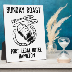 Sonntag Roast Freie Stehende Werbeaktion Fotoplatte