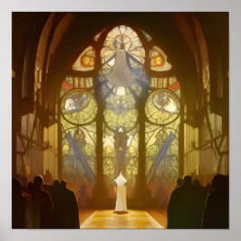 Sonntag-Service-Kirchenplakat Poster