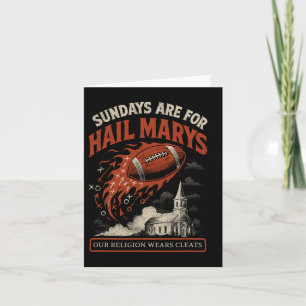 Sonntag sind für Hail Marys Funny Football Game Da Karte