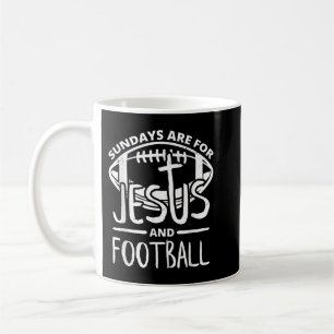 Sonntag sind für Jesus und Fußball T - Shirt Kaffeetasse
