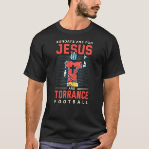 Sonntag sind für Jesus und Torrano Fußball Sport T-Shirt