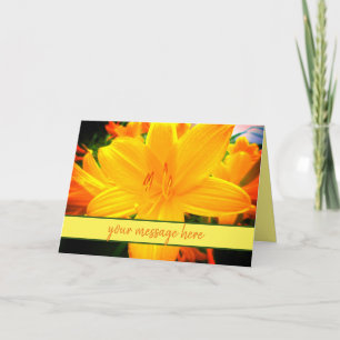 Sonntag Sonnige Tag-Lilien-Blumen Individuelle Nac Karte
