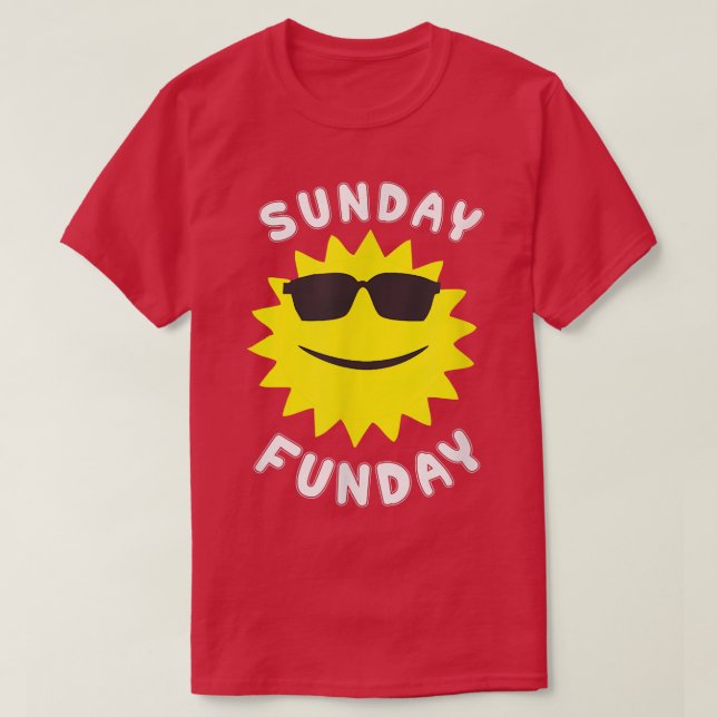 Sonntag (Sonntag) Fundament (Fun Day)  T-Shirt (Design vorne)