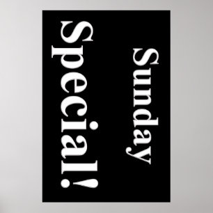 Sonntag Special Beauty Salon Poster