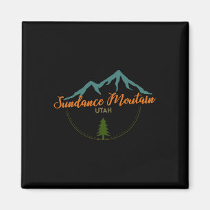Sonntag und Freitag Utah Abenteuer Skifahren Snowb Magnet