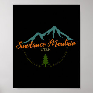 Sonntag und Freitag Utah Abenteuer Skifahren Snowb Poster