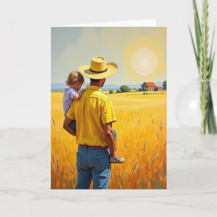Sonntag Vater-Tag Feld Karte