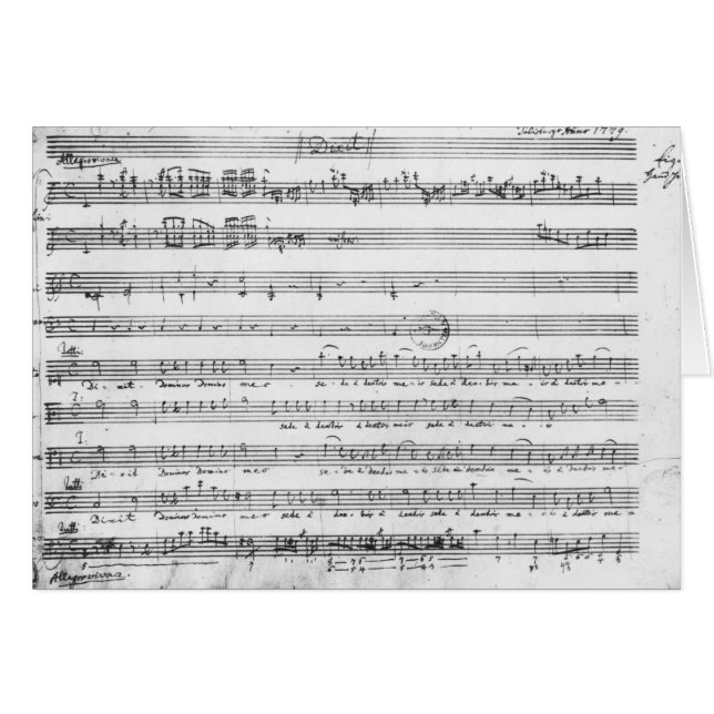 Sonntag Vespers, 1779 (Vorderseite (Horizontal))