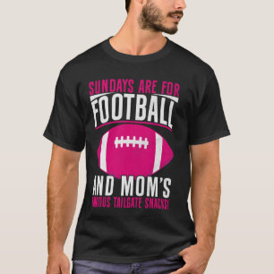 Sonntage sind für Football und Momu2019s berühmten T-Shirt