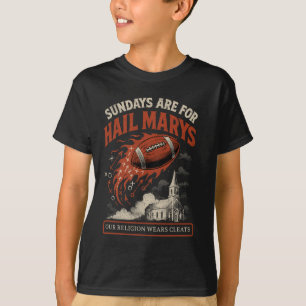 Sonntage sind für Hail Marys Lustiger Football-Spi T-Shirt