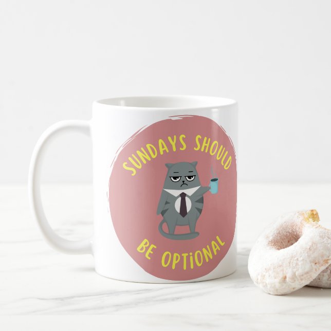 Sonntage sollten optional sein kaffeetasse (Mit Donut)