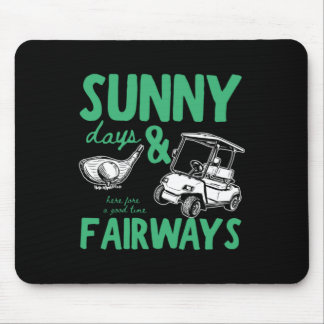 Sonntage und Fairways Illustration Mousepad