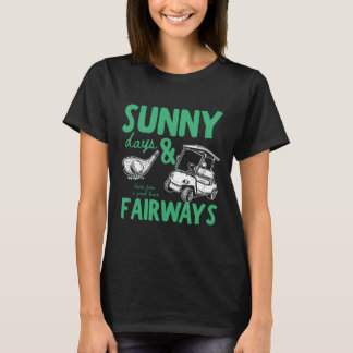 Sonntage und Fairways Illustration T-Shirt