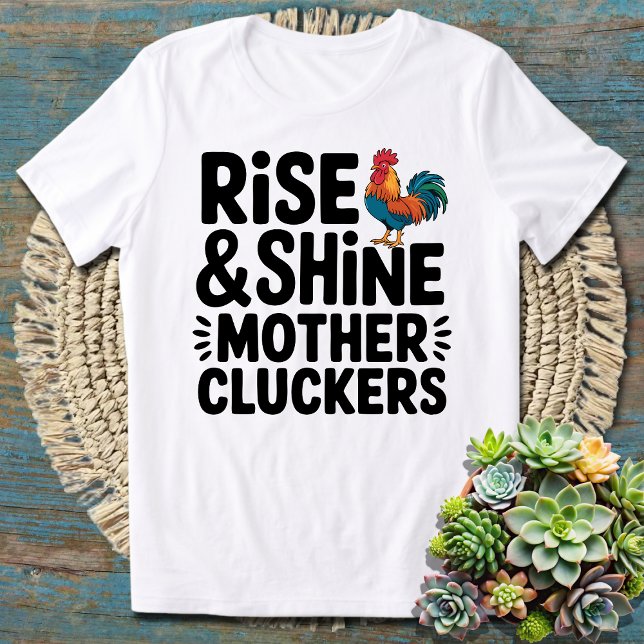 Sonntagmorgen Aufstieg und Mutterklatscher der Shi T-Shirt (Von Creator hochgeladen)