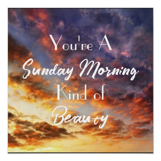 Sonntagmorgen Poster (Vorderseite)