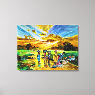 Sonntagmorgen von Ini Brown Leinwanddruck