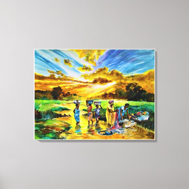 Sonntagmorgen von Ini Brown Leinwanddruck (Vorderseite)