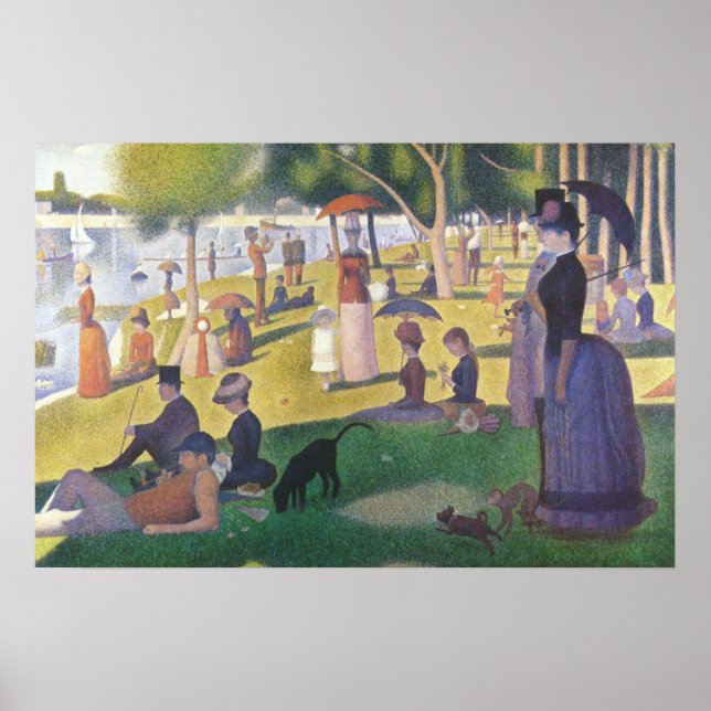 Sonntagnachmittag am La Grande Jatte Poster (Vorne)
