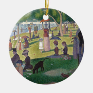 Sonntagnachmittag auf der Insel La Grande Jatt Keramik Ornament