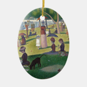 Sonntagnachmittag auf der Insel La Grande Jatt Keramik Ornament