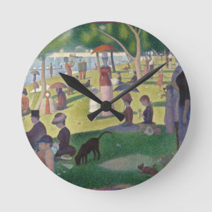 Sonntagnachmittag auf der Insel La Grande Jatt Runde Wanduhr