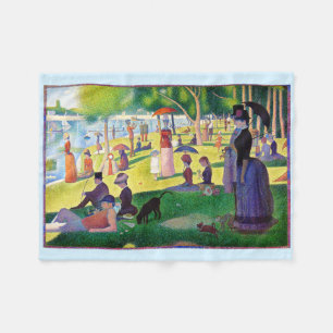 Sonntagnachmittag auf der Insel La Grande Jatte Fleecedecke