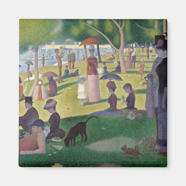 Sonntagnachmittag auf der Insel La Grande Jatte Magnet (Vorne)
