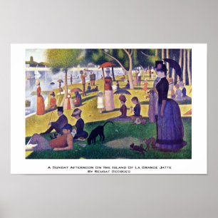 Sonntagnachmittag auf der Insel Poster