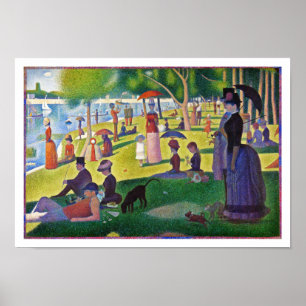 Sonntagnachmittag auf La Grande Jatte von Seurat Poster