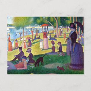 Sonntagnachmittag auf La Grande Jatte von Seurat Postkarte