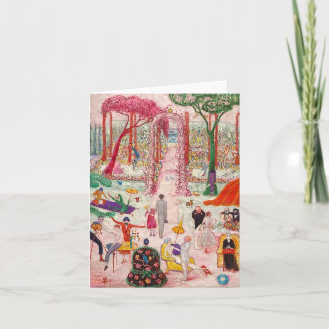 Sonntagnachmittag im Land Dankeskarte (Vorderseite)