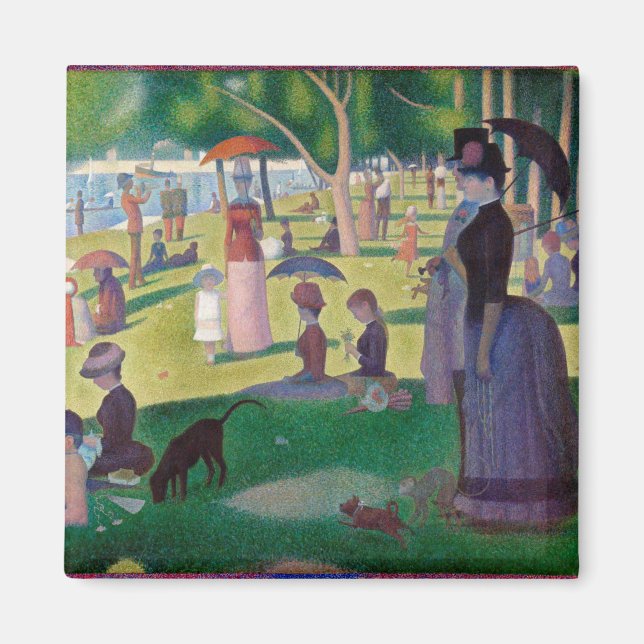 Sonntagnachmittag in La Grande Jatte, Seurat Magnet (Vorne)
