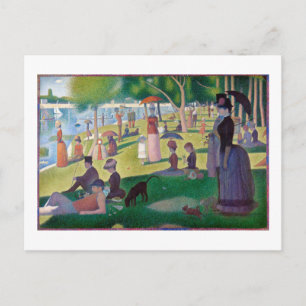 Sonntagnachmittag in La Grande Jatte, Seurat Postkarte
