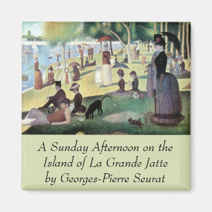 Sonntagnachmittag, Insel La Grande Jatte von Seura Magnet