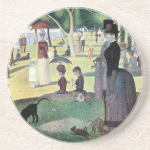 Sonntagnachmittag, Island La Grande Jatte von Seur Getränkeuntersetzer
