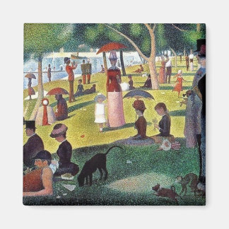 Sonntagnachmittag La Grande Jatte - Georges Seurat Magnet