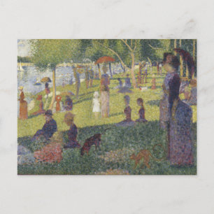 Sonntagnachmittagsinsel La Grande Jatte Seurat Postkarte