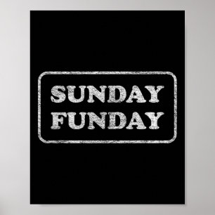 Sonntags-Brunch-Fußball-Sport-Bbq Poster