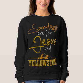 Sonntags gibt es hier die Natur und den Yellowston Sweatshirt
