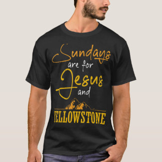 Sonntags gibt es hier die Natur und den Yellowston T-Shirt