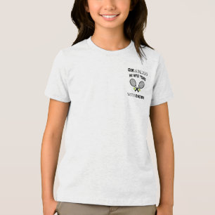 Sonntags schauen wir mit Daddy Tennis Polo-Shirt Tri-Blend Shirt