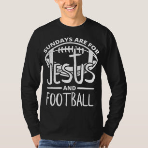 Sonntags sind für Jesus und Fußball T-Shirt