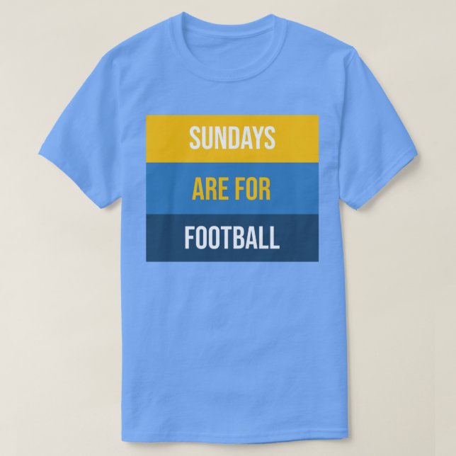 Sonntags sind T-Shirt (Design vorne)